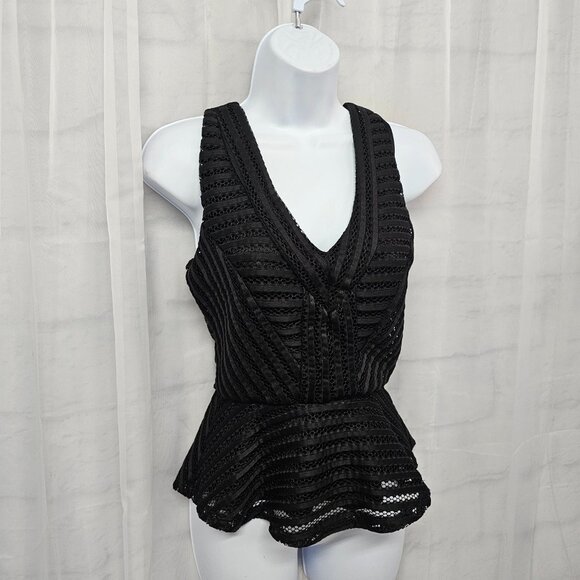 Vintage Guess Y2K Tank Crochet Stripes Goth Whimsigoth Fairy Grunge XS - Picture 4 of 11